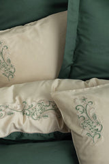 Andy Green Double Embroidered Sateen Duvet Cover Set