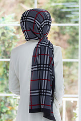 Luxury Medina Silk Plaid Shawl - Wrinkle-Free