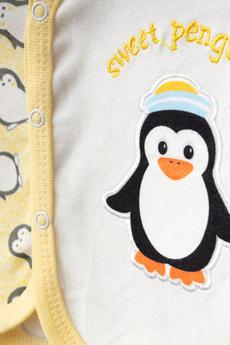 Baby Penguin 3-Piece Newborn Outfit Set - 0-3 Months