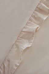 Pure Ruffle 100% Cotton Double Duvet Cover Set - 200x220 cm