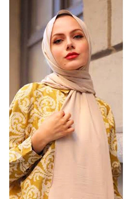 Women's Cotton Jazz Shawl - Plain & Elegant
