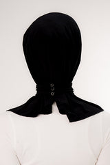 Snap-Button & Tie Ready-to-Wear Hijab - 50cm Practical Shawl