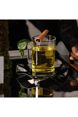 Premium Turkish Mint Patterned Glass Tea & Coffee Serving Set - 18 Piece