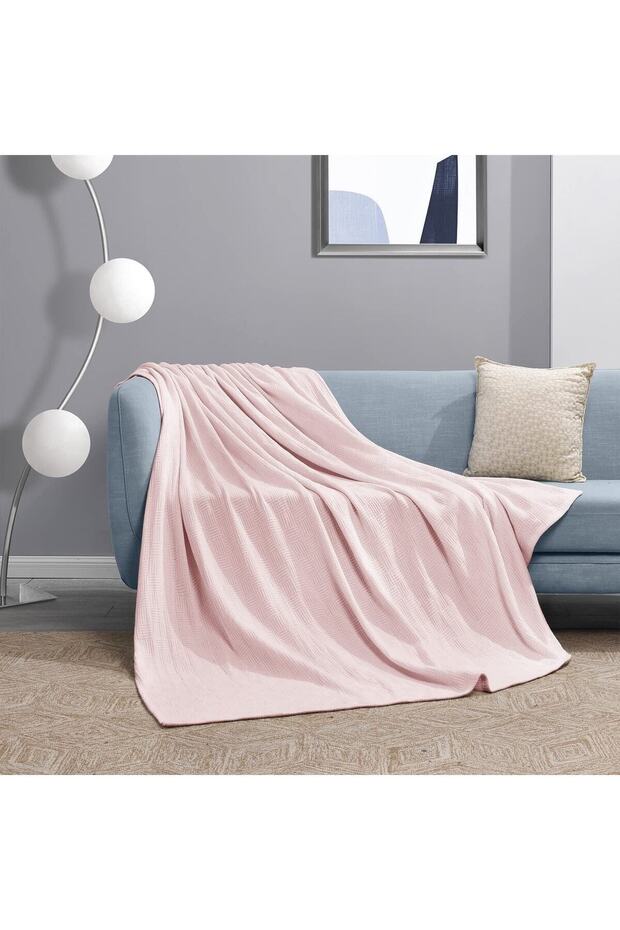 100% Organic Cotton Single Pike Bedspread - Checkered