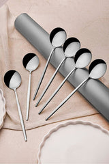 Stainless Steel Dinner Spoons - Set of 6