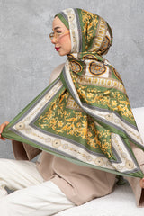 Zijde Voile Sjaal Elegante Barok Ontwerp