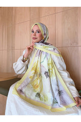 Patterned Bamboo Crinkle Shawl - Lightweight & Trendy