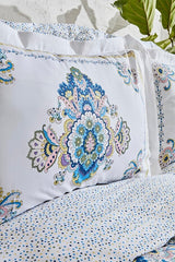 Elenora 100% Cotton Double Size 4-Piece Bedding Set with Pique