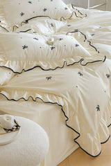 Soft Elegance 100% Cotton Single Size Duvet Cover Set