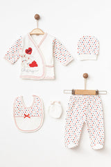 Newborn 5-Piece Bunny Baby Clothing Set 0-3 Months