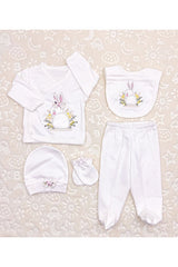 Newborn 5-Piece Bunny Bodysuit Set - Hospital Exit Collection