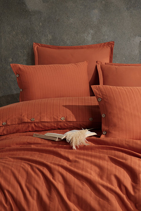 100% Cotton Double Buttoned Duvet Cover Set - 200x220cm