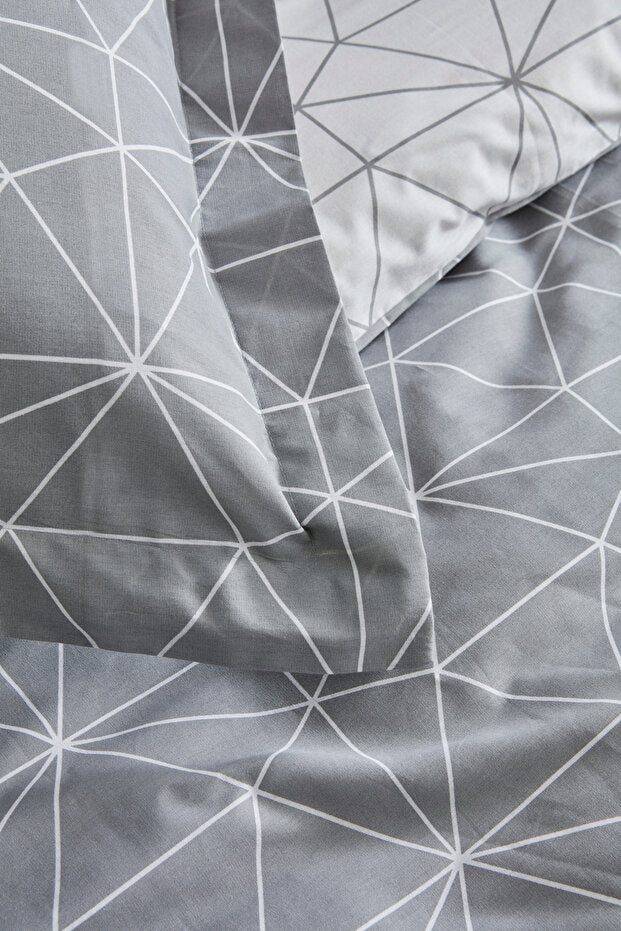 Colby 100% Cotton Double Duvet Cover Set - 4 Piece