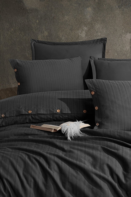 100% Cotton Double Duvet Cover Set - 200x220cm with Buttons