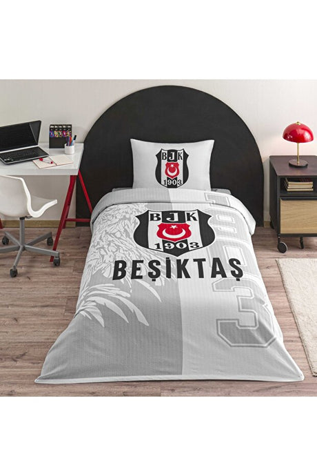 Licensed Besiktas Soccer Single Pique Set - 100% Cotton Comfort