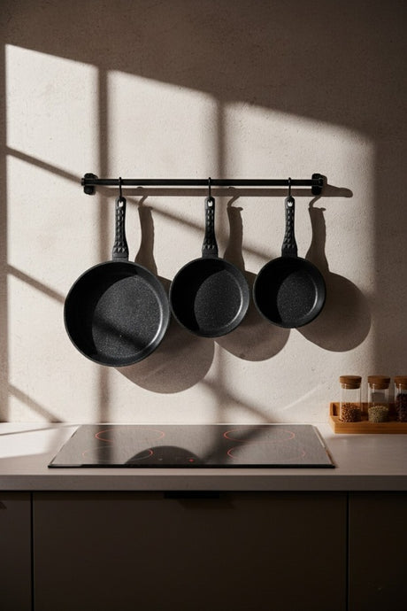 ProGranito Diamond Cast Frying Pan Set - 3-Piece 20-24-28 Cm