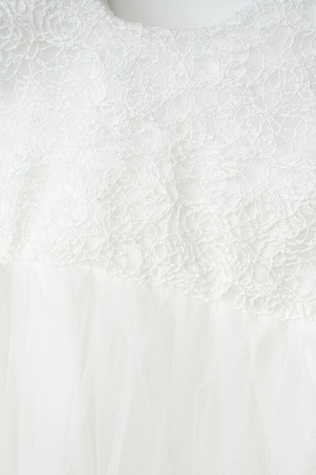 Baby Christening & Mevlut Set - 4-Piece White Lace Outfit (0-6 Months)