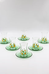 Rakle Professional Bodrum Turkish Tea Glass Set - 12 Piece - 170cc