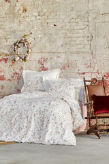 Annata Salmon 100% Cotton Double Pique Bedding Set