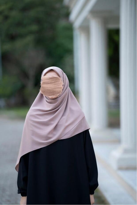Large Medine Silk Hijab - Breathable & Easy to Style