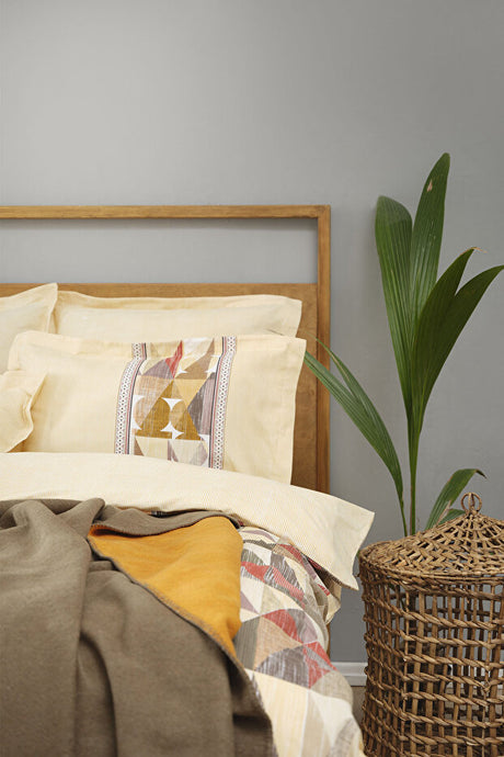 Frenela Double Cotton Duvet Cover & Blanket Set