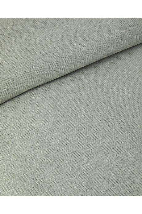 Plain 100% Cotton Double Pike - Green, 200x220 cm