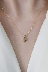 14K Gold Heart Necklace - Elegant & Timeless Gift