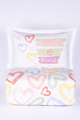 Ranforce 100% Cotton Single Bedding Set - Selfie Design, All-Season