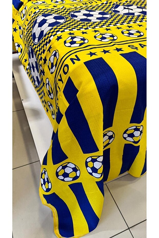 100% Cotton Soccer Fan Pique - 150x240 cm Single
