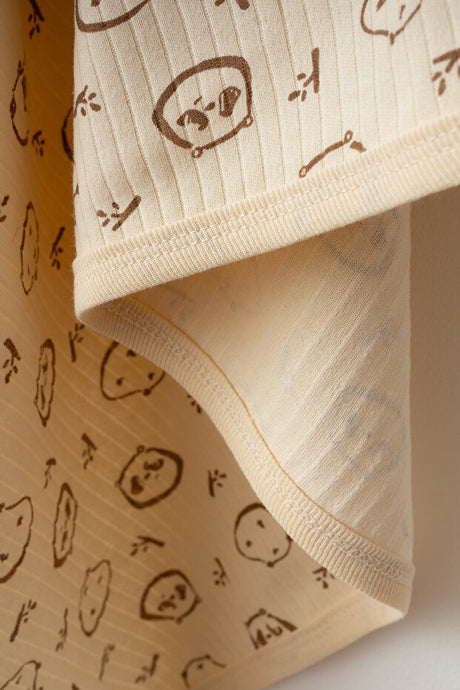 Panda Print Natural Cotton Baby Blanket - Soft & Breathable 80x90 cm