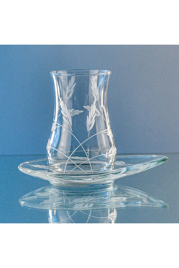 Ensemble de thé turc premium Decocia Nevasia - 6 personnes, 12 pièces