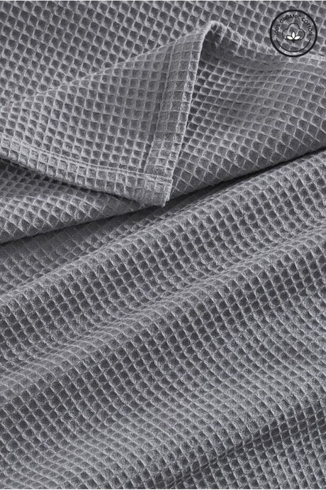 100% Organic Cotton Waffle Weave Single Bedspread