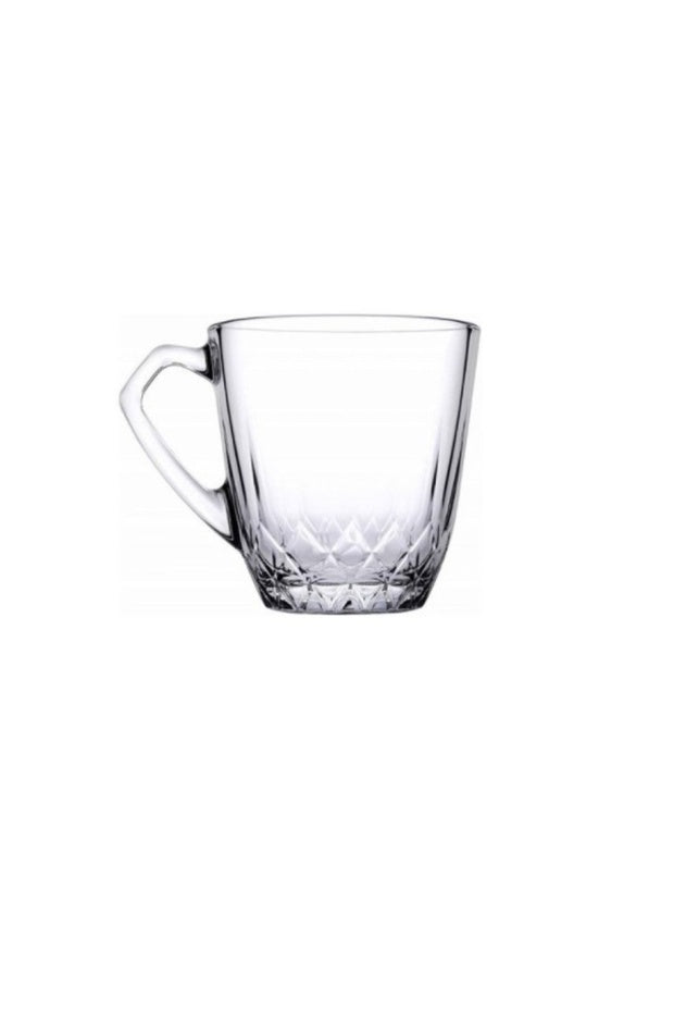 Pasabahce Mercan Professional Handled Turkish Tea Cups - 160ml (5.4 oz) - Set of 6