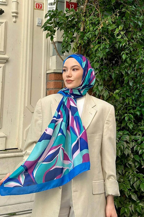 Nature Lilyum Soft Shawl - Blue Cotton