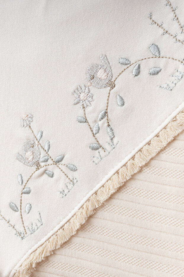 Ensemble de sortie de maternité pour nouveau-né, brodé à motif floral, 10 pièces, 0-3 mois