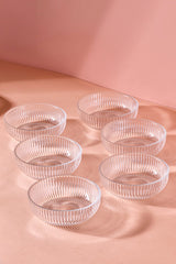 Bonito 6-Piece Glass Sauce & Breakfast Bowl Set, 10cm