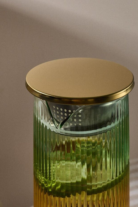 Color Blend Filter Lid Glass Pitcher - 1300ml