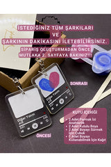 Personalized Couple's Fingerprint Keychain DIY Kit - 2 Pack
