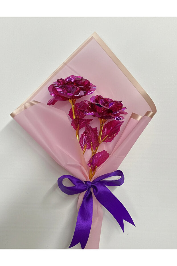 Metallic Foil Rose - Everlasting Love Gift