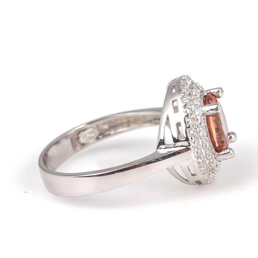 Exquisite 925 Sterling Silver Round Zultanite Ring