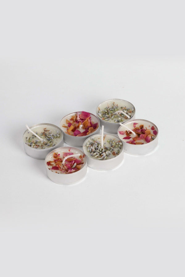 Natural Soy Tealight Candle Set - 6 Pack | Eco-Friendly Home Decor