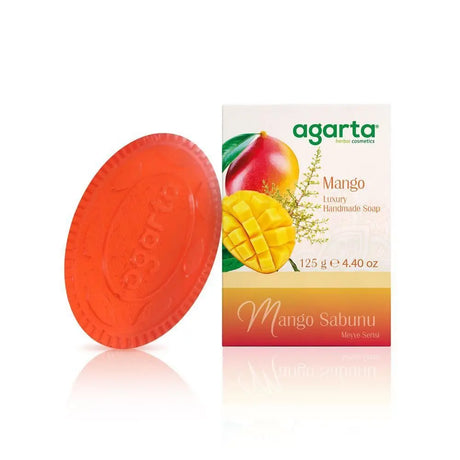 Natural Mango Bar Soap for Face and Body, Gentle Cleansing, 125g
