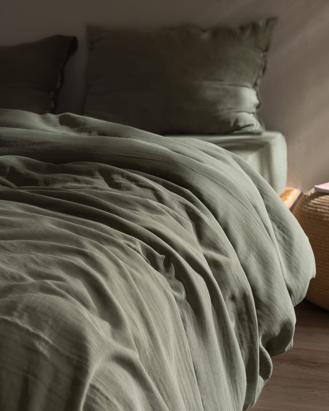 100% Cotton Muslin Single Duvet Cover Set - Soft & Breathable Comfort