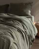 100% Cotton Muslin Single Duvet Cover Set - Soft & Breathable Comfort