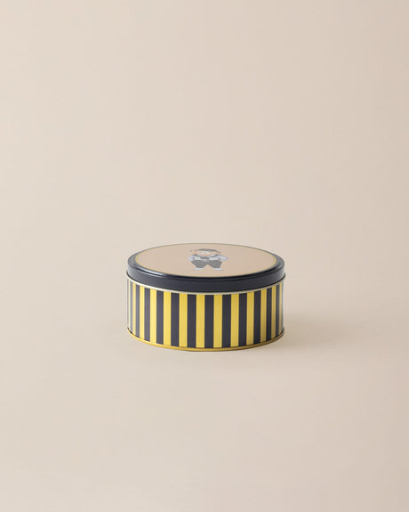 Small Round Metal Storage Box - Decorative Home Organizer