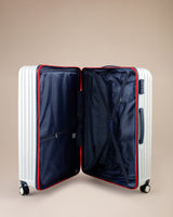 Large White Chest Style Travel Luggage Suitcase