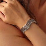 Premium 925 Sterling Silver Oval Heart Bracelet