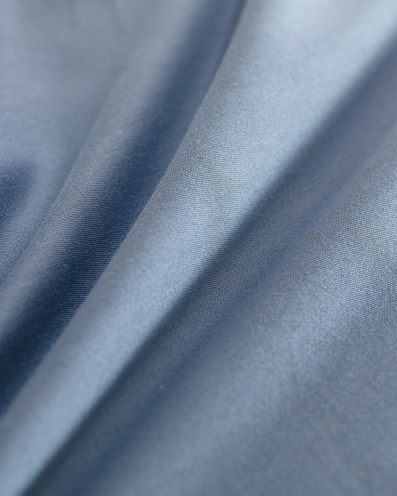 Twin 100% Cotton Sateen Flat Sheet - Dark Blue, Soft & Smooth Bedding