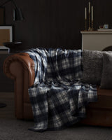Soft TV Throw Blanket - Cozy Grey Indigo