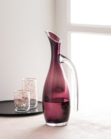 Handmade Glass Carafe with Handle | Elegant Trouville Style Pitcher